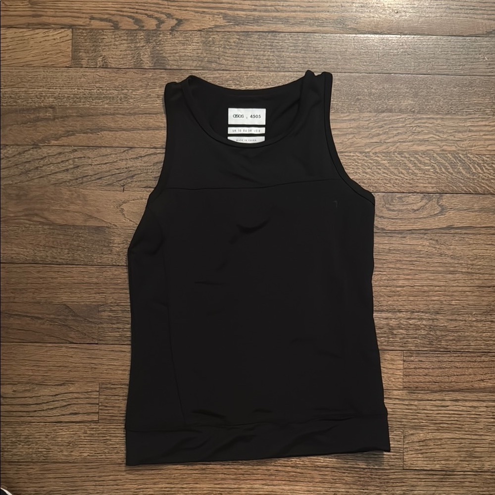 ASOS Black Fitted Tank Top
